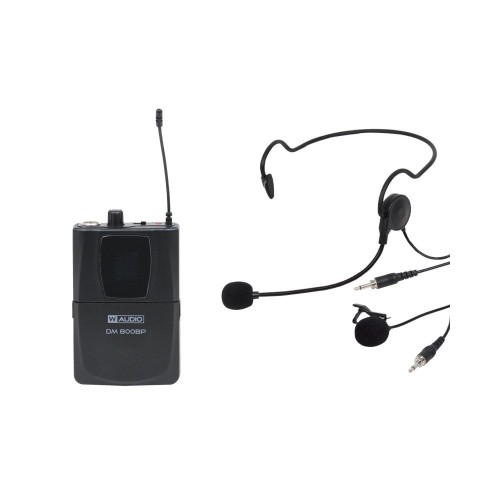 W Audio DM800 Beltpack c/w head & lapel microphone